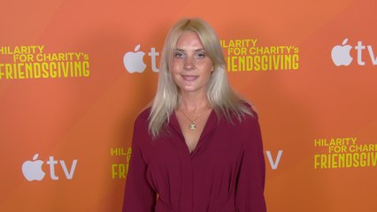 Kristi Tucker attends Hilarity For Charity's "Friendsgiving" fundraising event