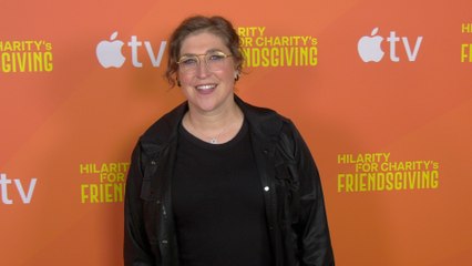 Mayim Bialik attends Hilarity For Charity's "Friendsgiving" fundraising event
