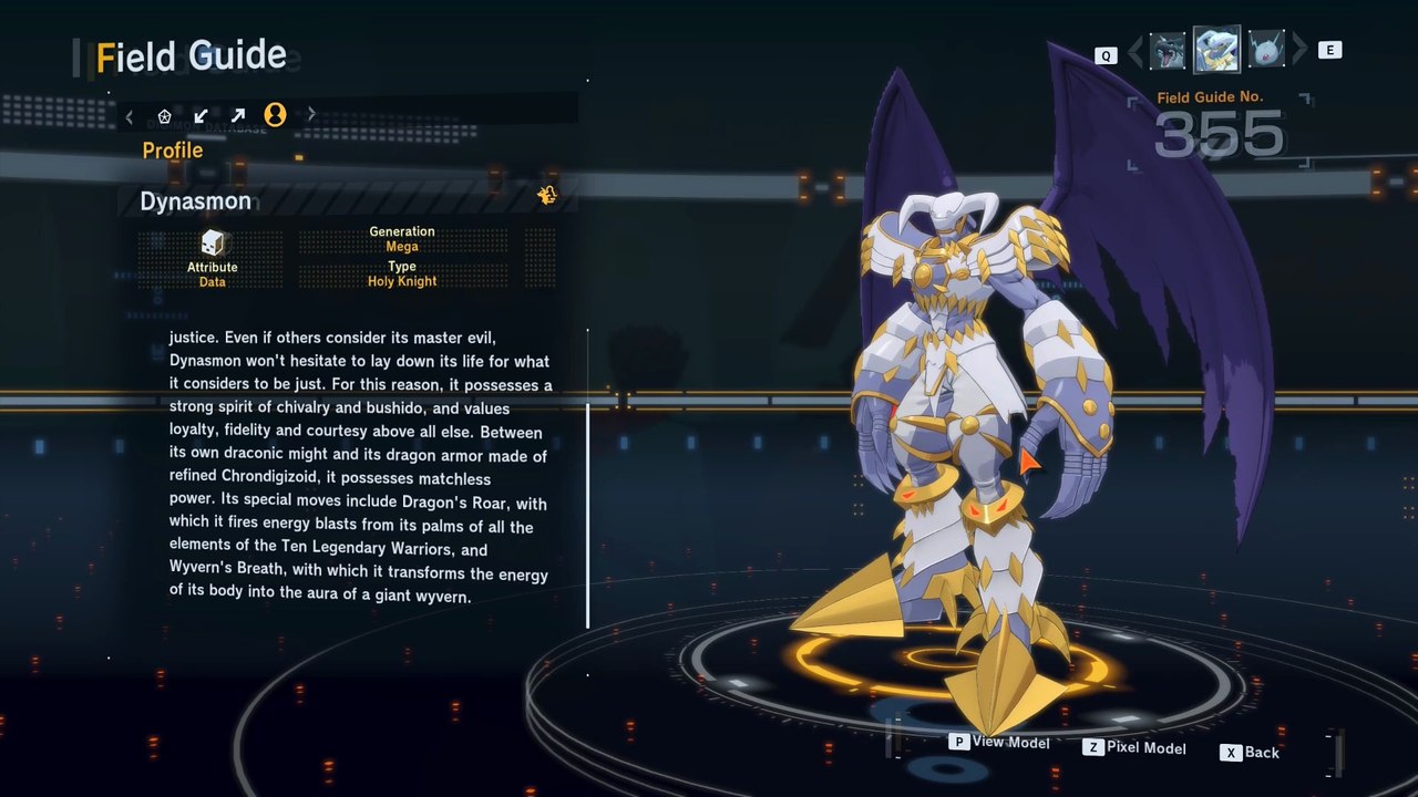 dynasmon all digivolution/de-digivolution/profile Digimon Story Time Stranger