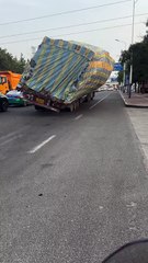 “Your Daily Dose of What’s Trending The moment the truck’s load collapses ”
