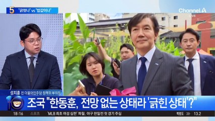 “긁혔나” vs “밥값 해라”…조국-한동훈, 하루 종일 ‘SNS 설전’