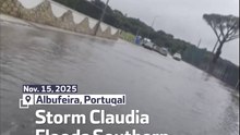 Storm Claudia Floods Southern Portugal
