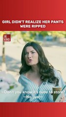 Girl Went To Work With Ripped Pants