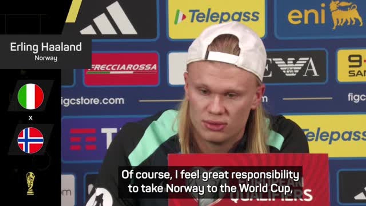 Haaland feels 'great responsibility' to take Norway to the World Cup