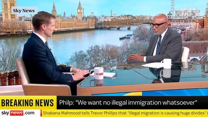 Chirs Philp Shadow home secretary Chris Philp condemns Labour's plans to bring down the number of asylum seekers