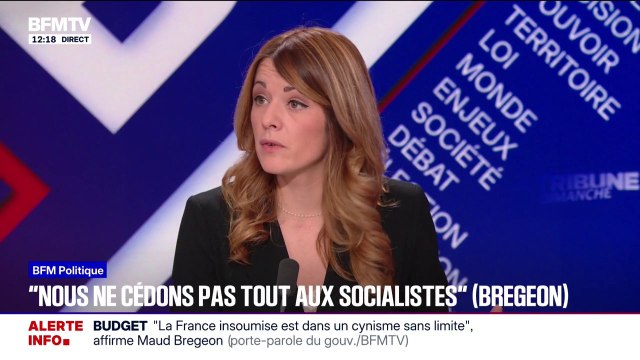 Maud Bregeon, porte-parole du gouvernement: Nous ne cédons pas tout aux socialistes