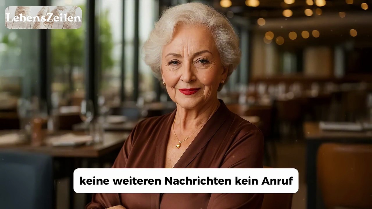 Als die Rechnung kam, rief meine Schwiegertochter; Deine Mutter ist weg! Wir sollen zahlen!