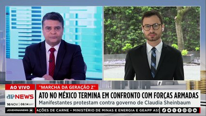 Manifestação termina em confronto no México