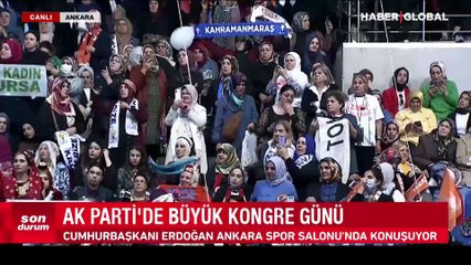 Cumhurbaşkanı Erdoğan'dan AK Parti kongresinde açıklamalar