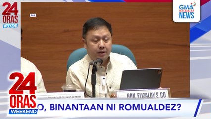 Co: March 2025 pa lang, si Speaker [Romualdez] ay nagpaparinig na sakin that he will shoot me if I will talk | 24 Oras Weekend