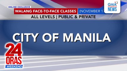 Online Exclusive: Ilang on-site na pasok, sinuspinde bunsod ng tatlong araw na protesta ng Iglesia Ni Cristo | 24 Oras Weekend