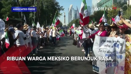 Demo Ricuh! Gen Z di Meksiko Terobos Halaman Istana Kepresidenan