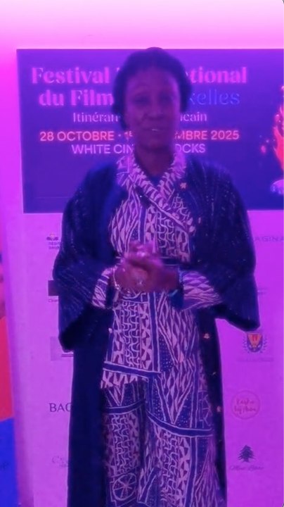 Maimouna N'Diaye actrice et réalisatrice était à Bruxelles  FIFB