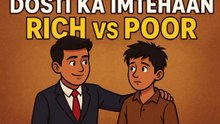 dosti ka imtihan rich vs poor/دوستی کا امتحان امیر اور غریب #socialchannel