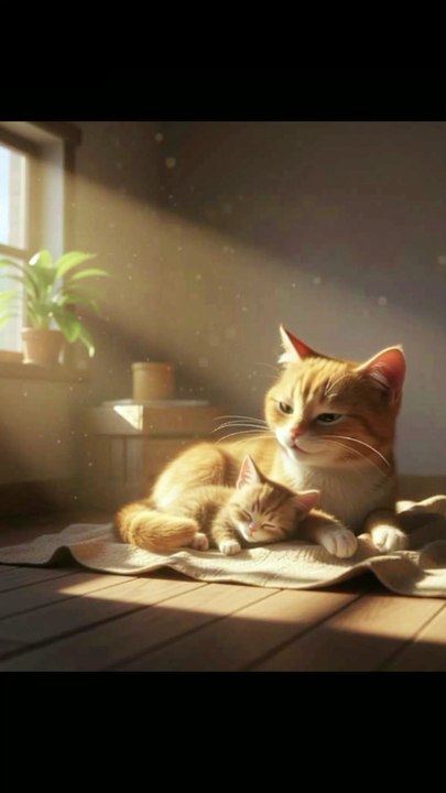 Cat support baby cat