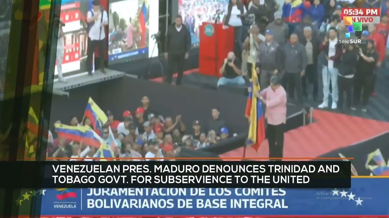 FTS 8:30 16-11: Venezuelan pres. Maduro denounces Trinidad and Tobago govt. for subservience to U.S.