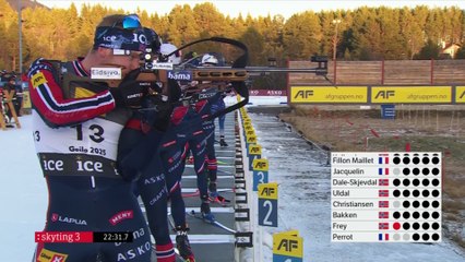 Eric Perrot s'impose lors de la mass-start de Geilo devant Émilien Jacquelin - Biathlon - Pré-saison - Geilo