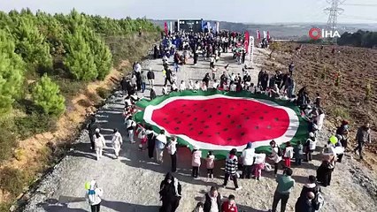 Arnavutköy’de duygulandıran etkinlik: Gazze şehitleri için 10 bin fidan dikildi