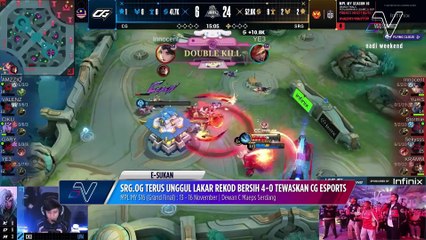 SRG.OG terus unggul lakar rekod bersih, tewaskan CG ESports 4-0