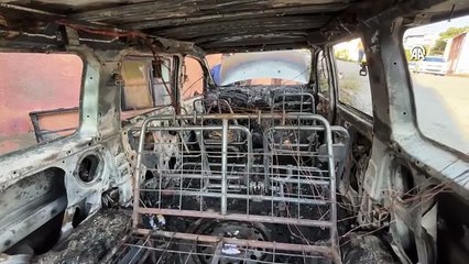 Samsun'da park halinde alev alan hafif ticari araç kullanılamaz hale geldi