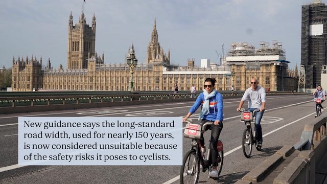 Britain's roads to be made narrower to stop drivers from overtaking cyclists in latest war on motorists