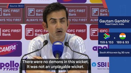 Gambhir passionately defends Kolkata pitch after shock India defeat