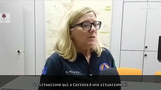 Maltempo Carrara, sindaca: Preoccupati per perturbazioni che potrebbero arrivare