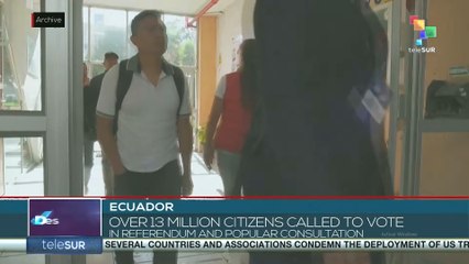 Ecuador, over 13 million citizens called to vote in referendum and popular consultation