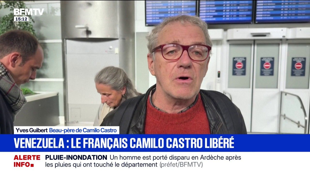 Le Français Camilo Castro libéré après avoir été détenu quatre mois au Venezuela, ses proches soulagés