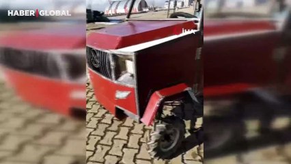 Mercedes alamayınca, çareyi kendi arabasını yapmakta buldu