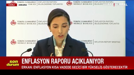 TCMB Başkanı Hafize Gaye Erkan yıl sonu enflasyon tahminini açıkladı