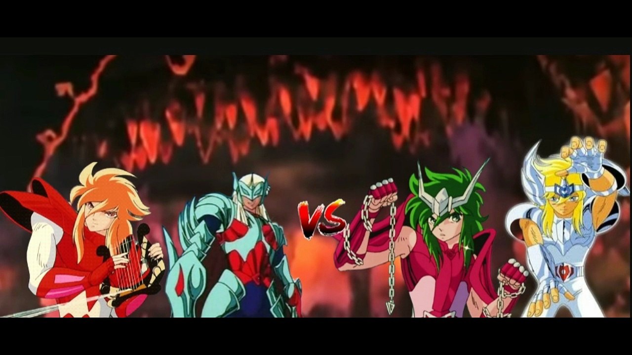 Mime Hagen Vs Hyoga e Shun (Caverna) Parte 1
