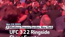 UFC 322 Ringside Chaos Erupts