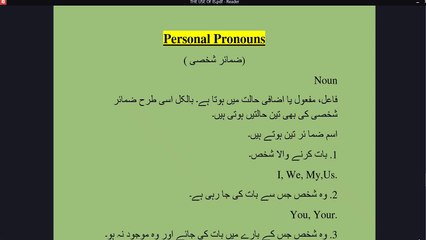 Learn the uses of personal pronouns in your native language