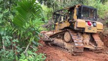 Clearing a Path in the Mountains with a D6R XL Bulldozer