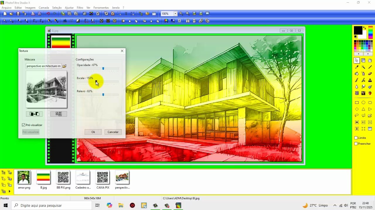 Como Inserir Textura Em Uma Imagem Na Cor Reggae - PhotoFiltre Studio x