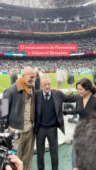 Emocionante reencuentro entre Florentino y Zidane con motivo del NFL Madrid game