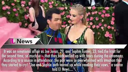 Sophie Turner & Joe Jonas Were Both In Tears Saying Vows During Emotional Wedding Ceremony