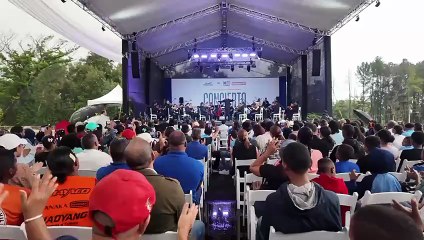 Loma de Cabrera vibró con el concierto de la Orquesta Filarmónica de Santo Domingo