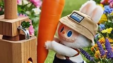 Labubu Shares a Carrot with Bunnies #labubu #labubuviral #cute #toys #funny #healing