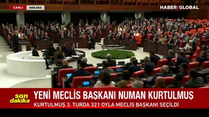 AK Parti İstanbul Milletvekili Numan Kurtulmuş, TBMM Başkanı seçildi