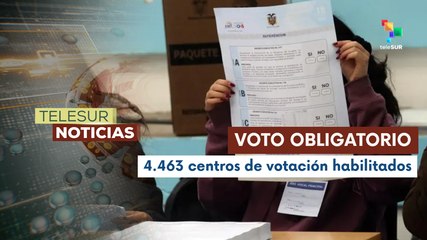 Ecuatorianos votan para definir si se reforma la constitución