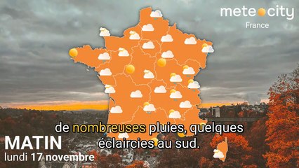 Bulletin météo France du lundi 17 novembre 2025
