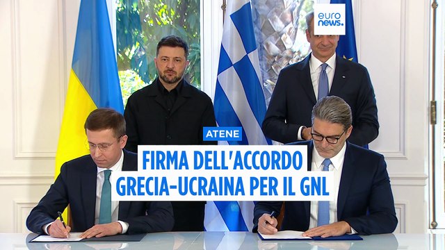 Zelensky ad Atene: firmato l'accordo energetico tra Grecia e Ucraina