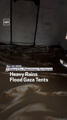Heavy Rains Flood Gaza Tents