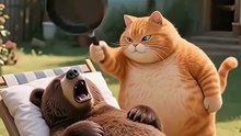 Orange Cat vs Tiger – Funniest AI Animal Video Ever! 😂🐱🐅