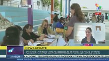 Special Interview: Ecuador, citizens vote on referendum and popular consultation