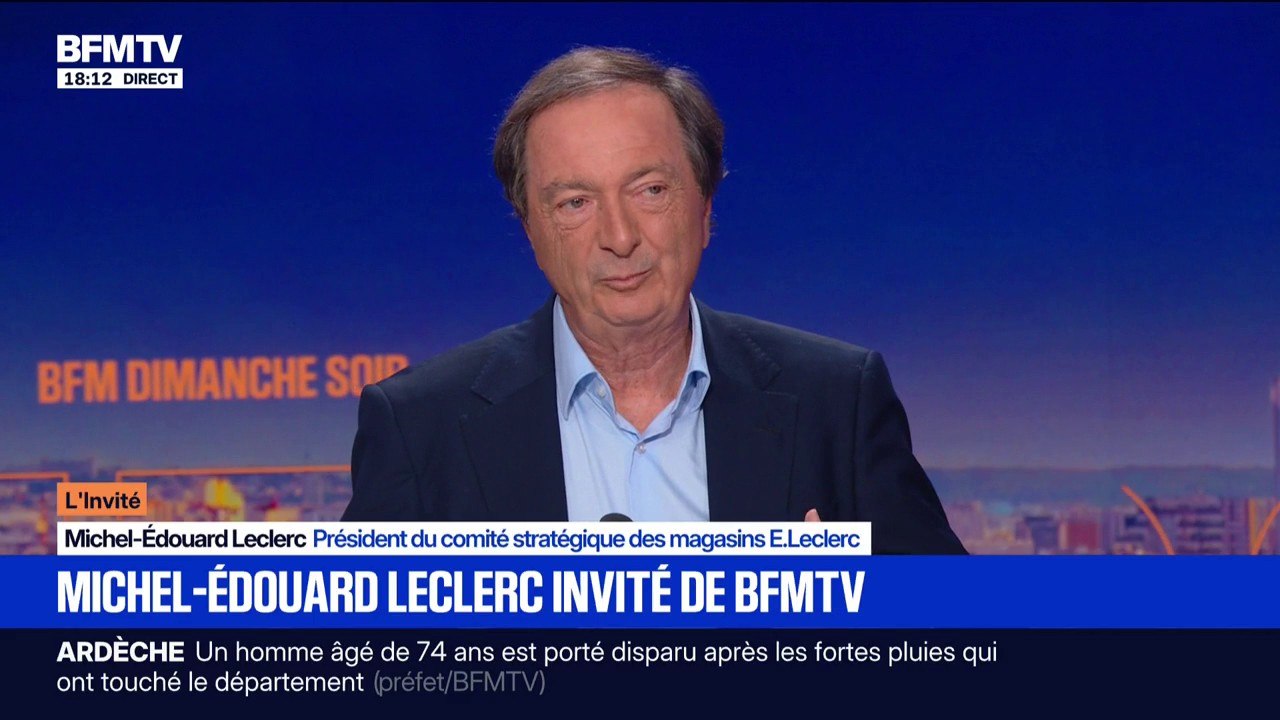 "Le pouvoir d'achat reste le sujet numéro un" des Français, observe Michel-Édouard Leclerc, président du groupe E.Leclerc