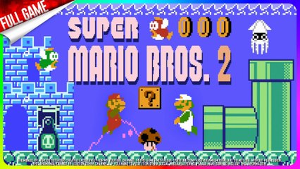 Super Mario Bros. 2 [All Levels in a Row Patch] (Famicom Disk System - JP) Longplay