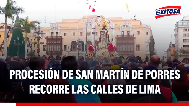 Procesión de San Martín de Porres recorre las calles del centro de Lima